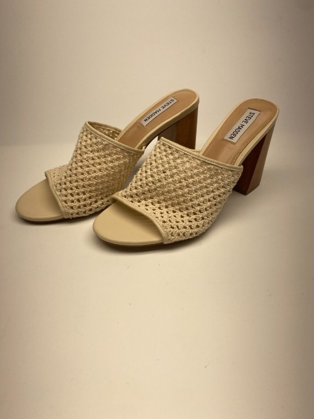 Steve Madden Womens Cataley Knitted Heel Sandal Sz 11